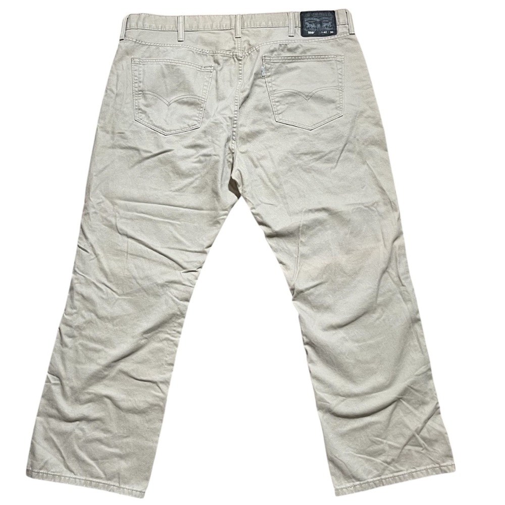 Levi's 559 Men's Straight Leg Relaxed Jeans - Soft Tan 42X30‎ - Picture 2 of 4